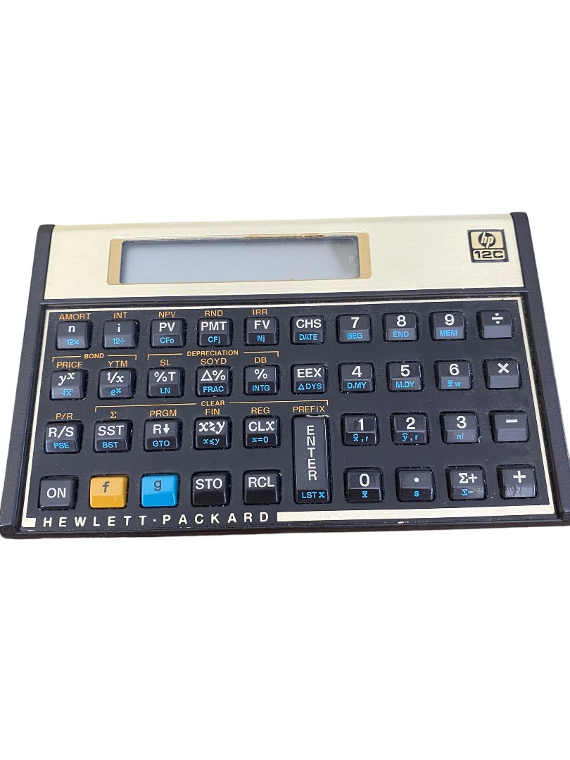 CalculatorHP 12C Financial Calculator With Owner Handbook Tested