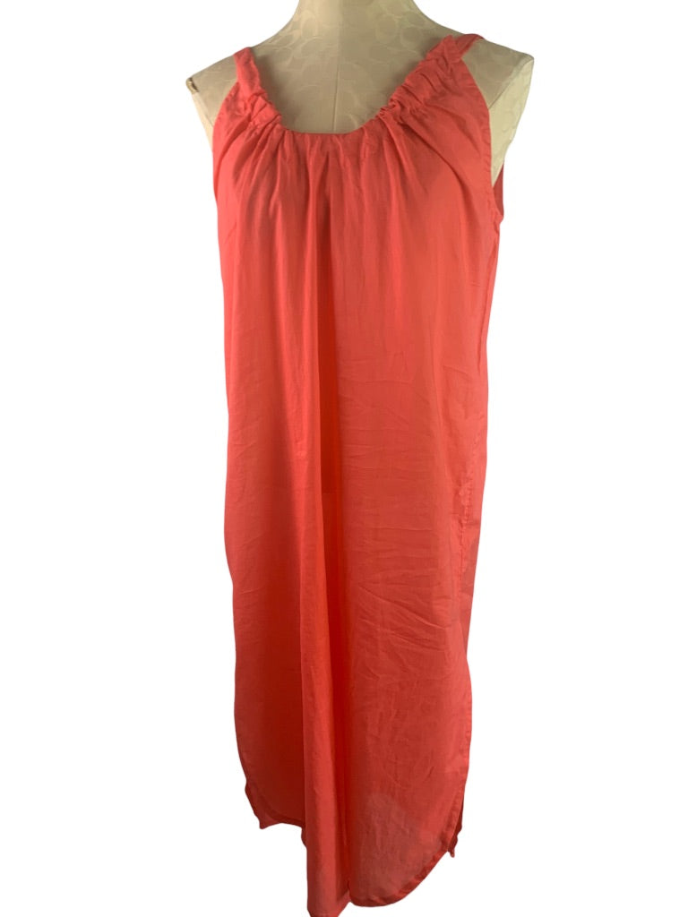 Small J.Crew Coral Swingy  Cotton Voile Beach Dress New BK553