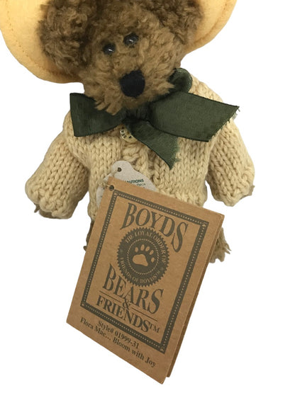 Boyds Bears & Friends 6" Teddy Bear Flora Mae . . . Bloom with Joy