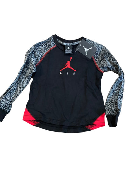 XS (4) Nike Jumpman Youth Boys 2 Piece Outfit Black Red Pants Long Sleeve