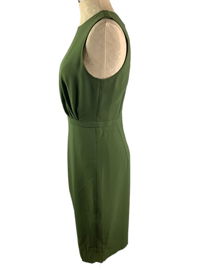 4 J.Crew Olive Assymetrical Hem Olive Sheath Dress Style#J1358