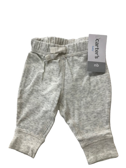 Newborn Carter's 2 Pieces Pants Joggers Pull On "dada" Gray