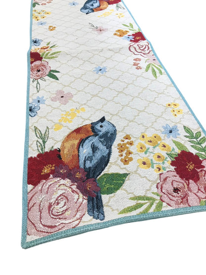 Celebrate Spring Together Spring Bird Tapestry Table Runner 36" x 13"