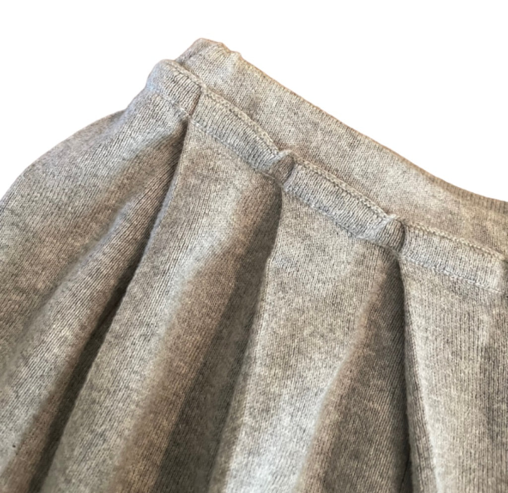 14 J.Crew Crewcuts Girls Pleated Gray Pull On Sweater Skirt Style 28967