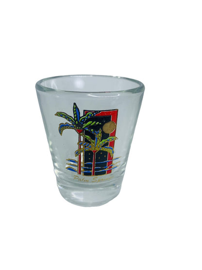 Souvenir Palm Springs Shot Glass Palm Trees Barware