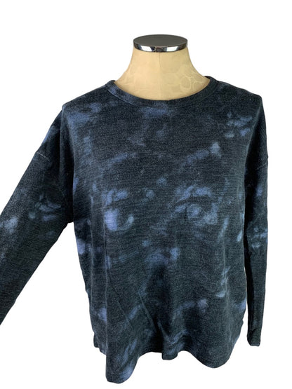 Medium Old Navy Blue Women's Bleach Out Comfy Pullover Sweatshirt