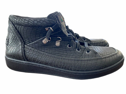 41 (8) Travel Fox Men's Cancun Snake Embossed Black Sneakers Shoes