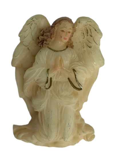 Vintage Angel Brooch Plastic Resin Detailed 1 3/4"h Pin