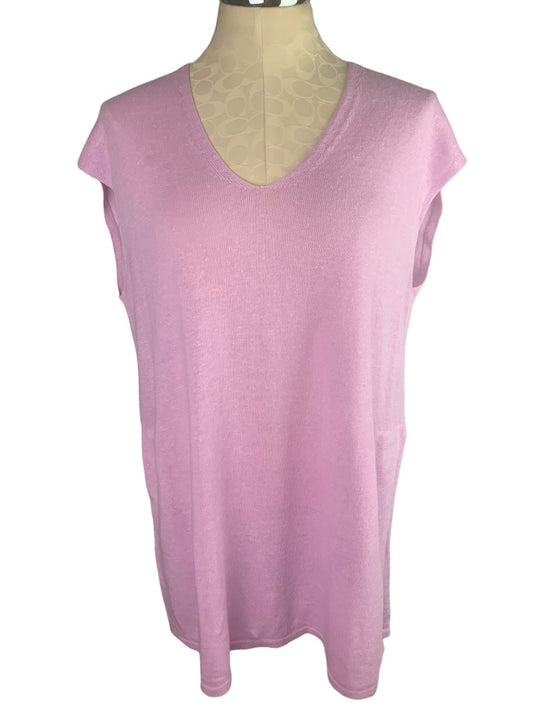 Medium Pure Jill J.Jill Women's Orchid Tunic Sweater Vest Pullover
