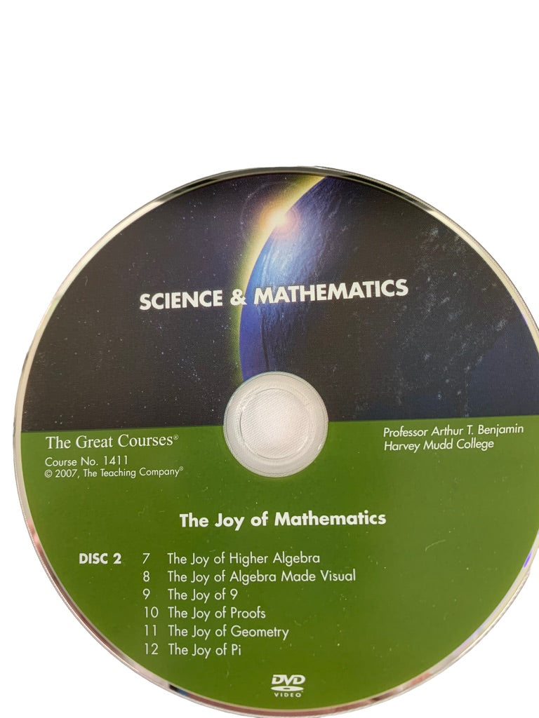 The Great Courses: The Joy of Mathematics DVD Book Set