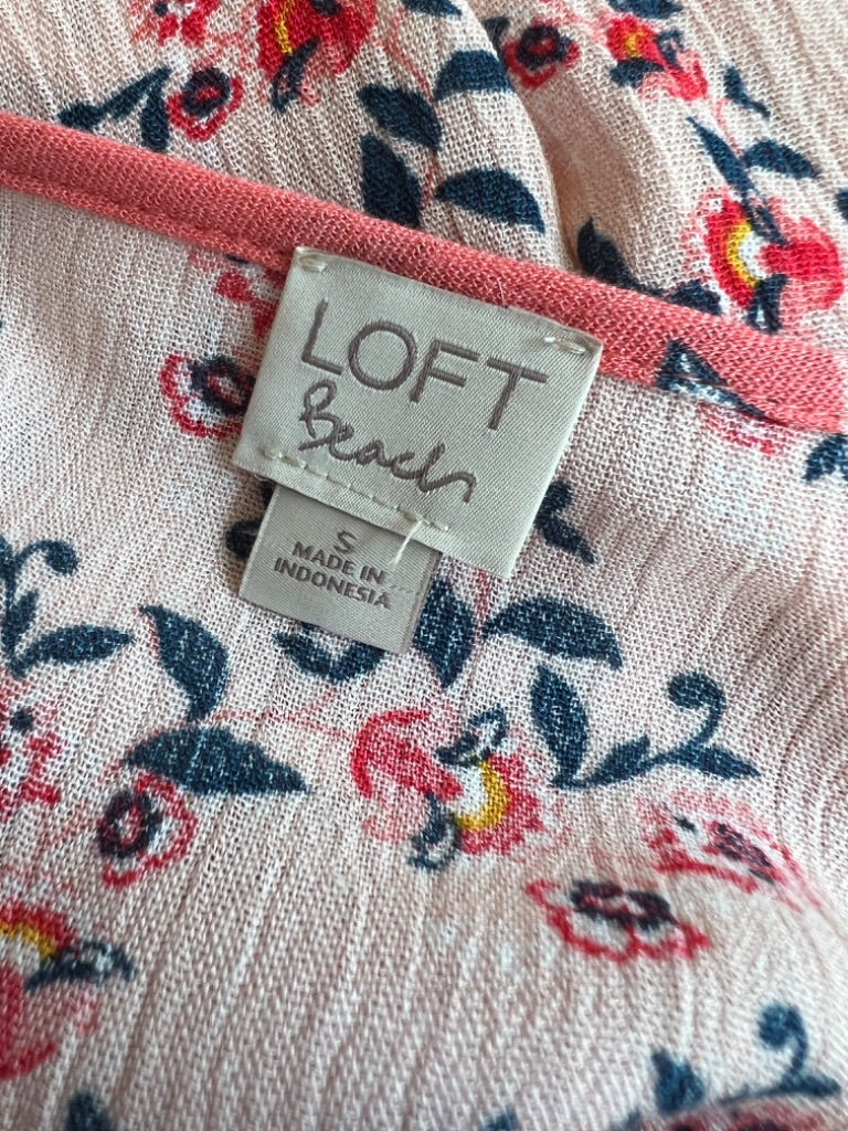 Small LOFT Beach Floral Boho Tunic