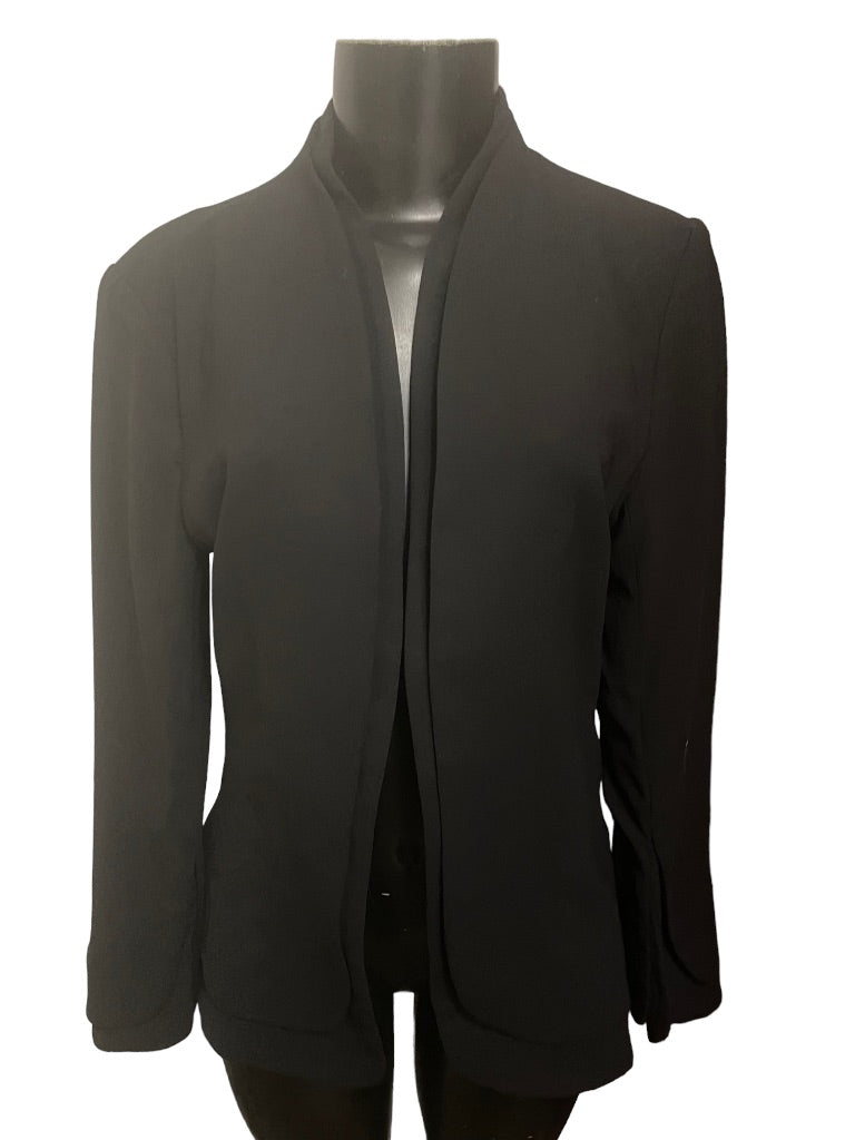 Medium Fate Lined Womens Blazer Black Open Jacket