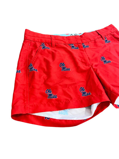 8 Ole Miss Ovations Women's Shorts Red 3.75" Inseam