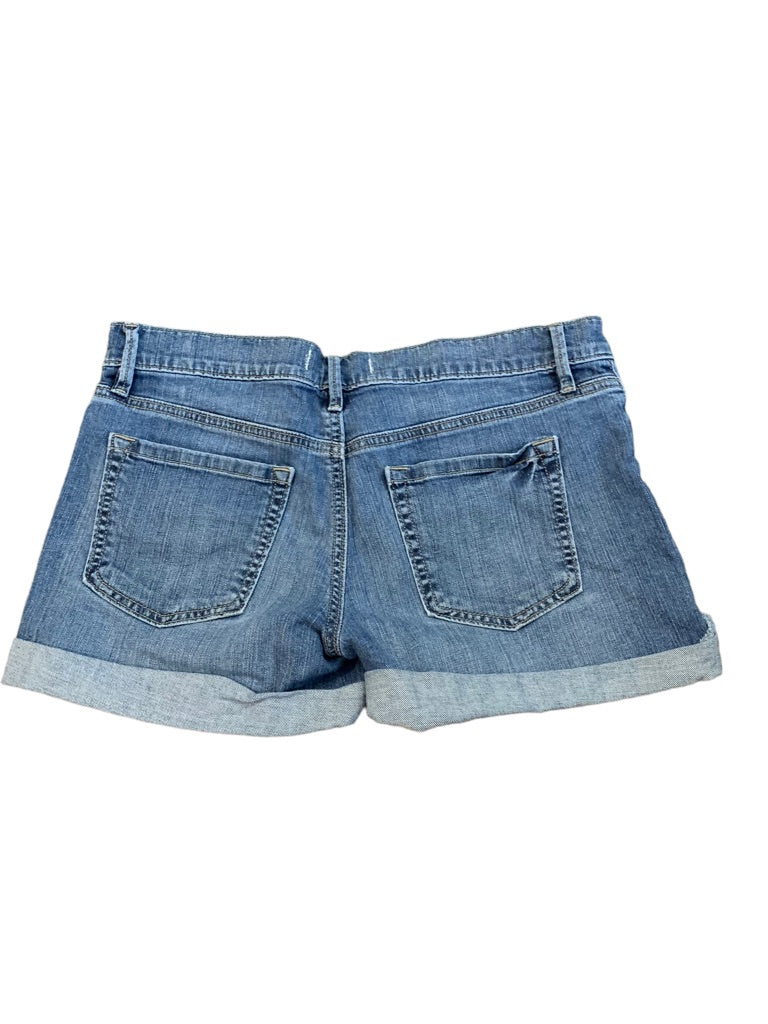 2 Ann Taylor Loft Women's Cuffed Jean Shorts Medium Wash Denim