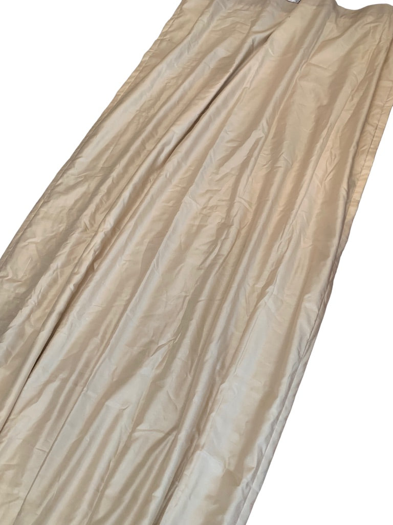 JCP Curtain Panel Sateen Deep Ivory Lined Insulated Hidden Tab 48" x 94"L