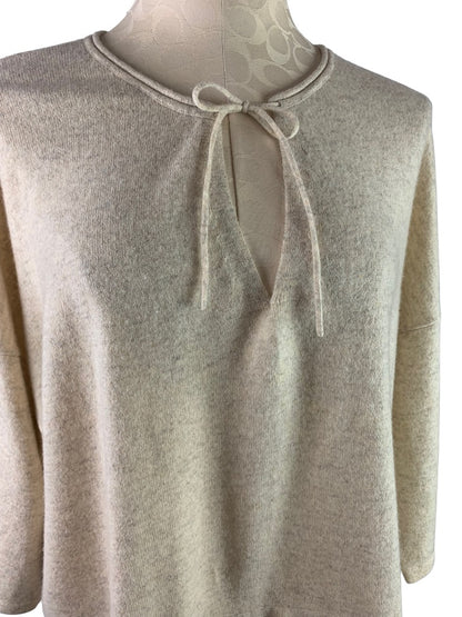 Large J.Jill Women's Cashmere Casual Oatmeal Pullover Sweater