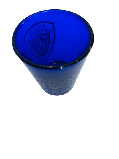 Blue Shot Glass NYPD Police Department City of New York