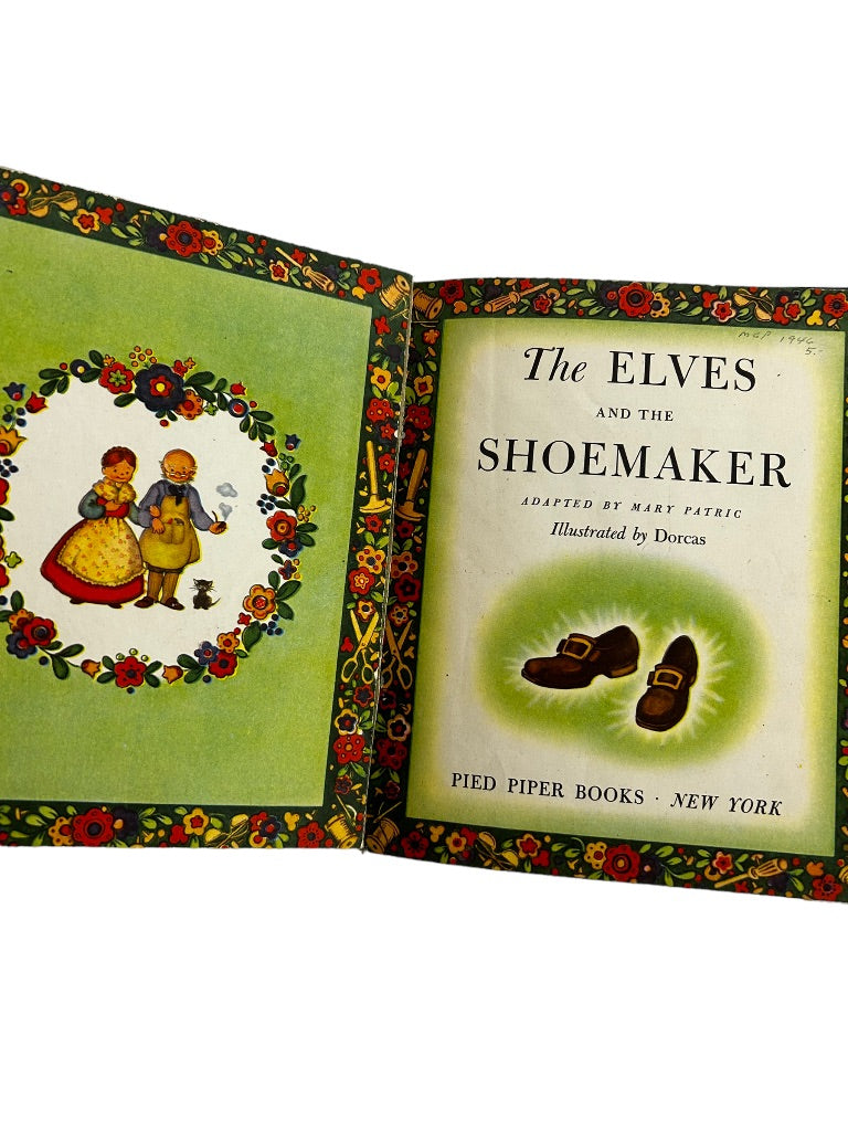 The Elves and the Shoemaker Vintage 1946 Children's Book Pied Piper