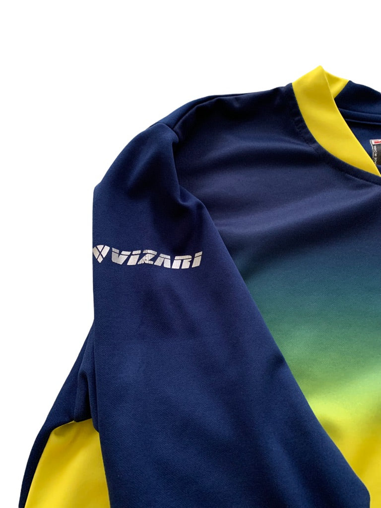 Medium Adult Vizari Vallejo Soccer Jersey Yellow Blue Long Sleeve