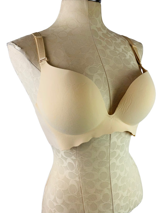38B Unbranded Wirefree Padded Nude Beige Bra with Extender New