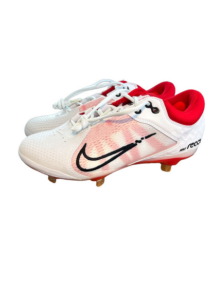 9 Nike Hyperdiamond 4 React White Red Softball Cleats CZ5917-105 Women's NWOB