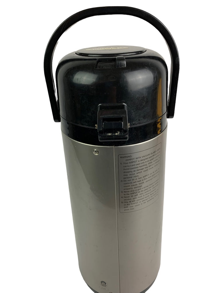 Peacock Air Pot Stainless Steel 2.5L Vacuum Coffee Dispenser Update International