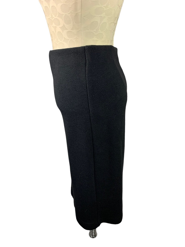 Small DR2 Black Stretch Textured Pull On Skirt Straight Pencil