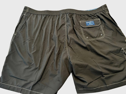 4XLB NEW Tommy Bahama Baja Cove Swim Trunks Black Pockets MSRP $99.50