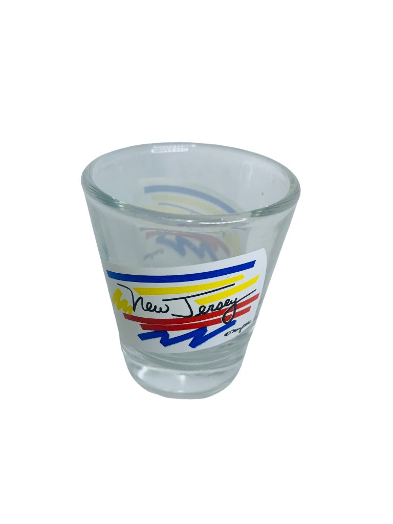 New Jersey Shot Glass Barware Clear Primary Color Logo