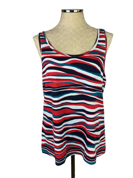 XXL Apt 9 Junior Women's Soft Tank Top Sleeveless Scoop Neck Striped