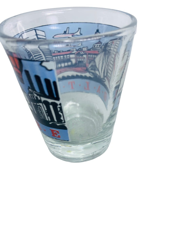 Baltimore Harbor Souvenir Shot Glass Maryland Barware