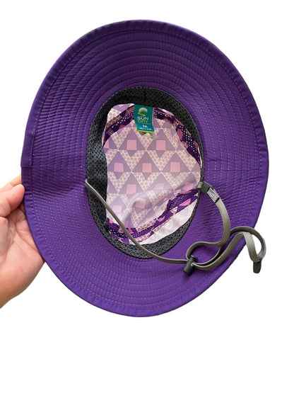 Sunday Afternoons UPF 50+ Fun Bucket Hat Kids M 3 To 6 Years Water/Stain Repellent Pink Purple Geometric