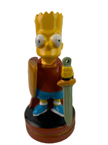 Lot of 8 Assorted The Simpsons 2002 Chess Pieces Bart Maggie Lisa 3"