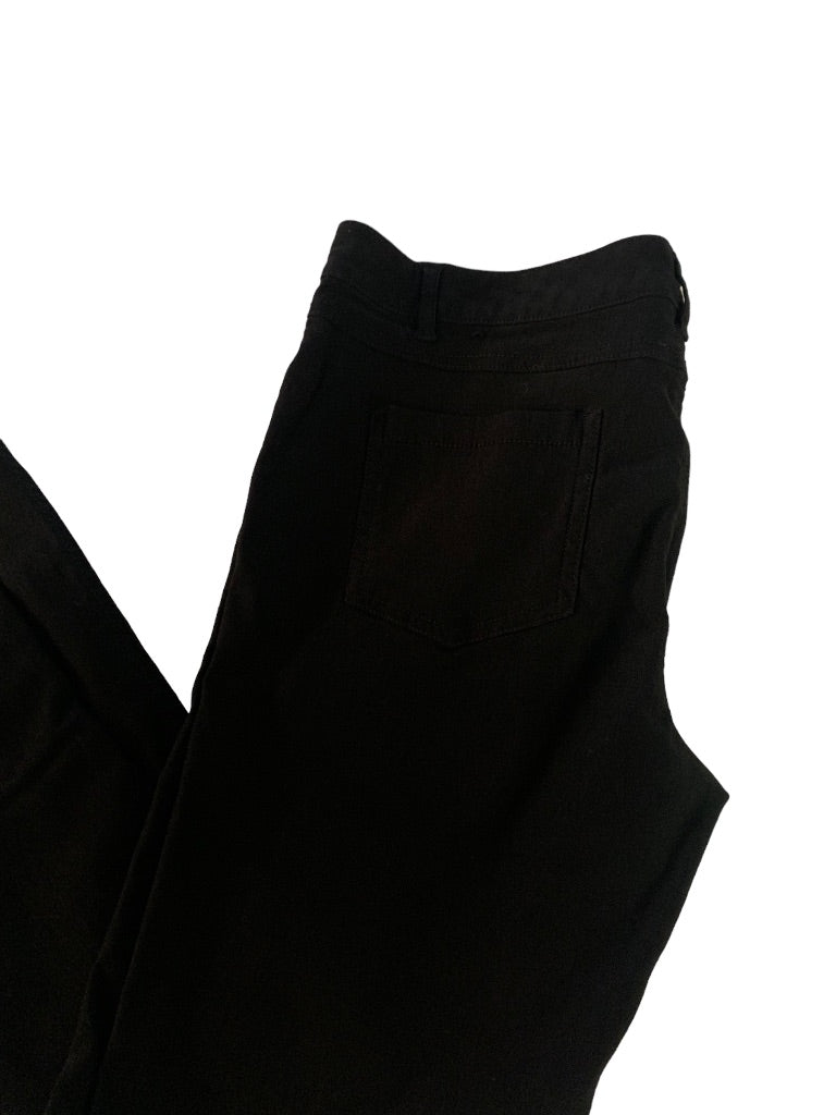 Large Flirtatious Junior Women's Black Skinny Pants 26" Inseam