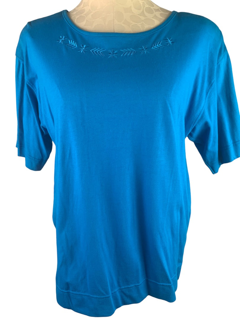 Medium Sterling Collection Bright Blue Women's Vintage 80s Tshirt Oversize New