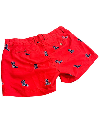 8 Ole Miss Ovations Women's Shorts Red 3.75" Inseam