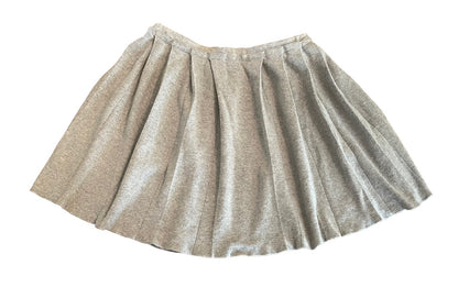 14 J.Crew Crewcuts Girls Pleated Gray Pull On Sweater Skirt Style 28967