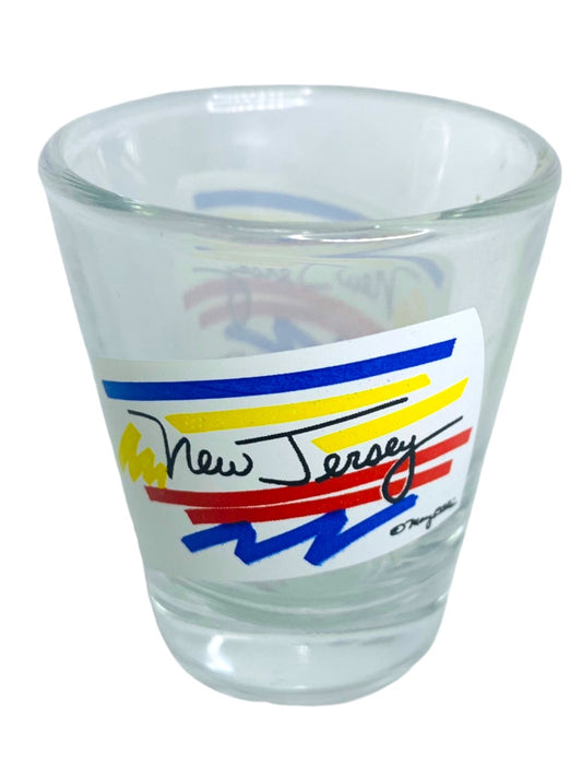 New Jersey Shot Glass Barware Clear Primary Color Logo