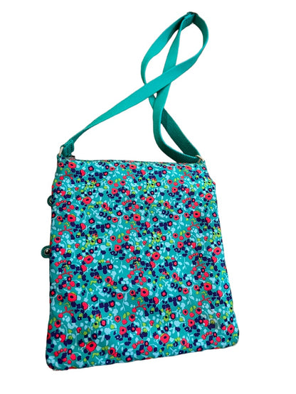 Kipling Keiko Crossbody Bag Field Floral Travel With Charm 3 Zip