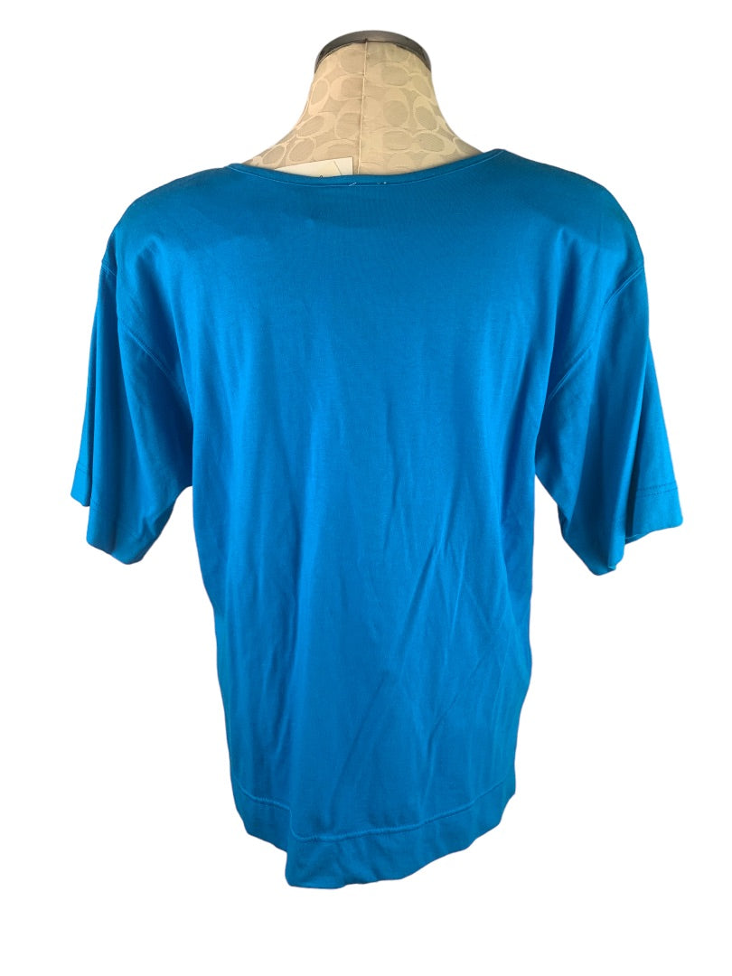 Medium Sterling Collection Bright Blue Women's Vintage 80s Tshirt Oversize New