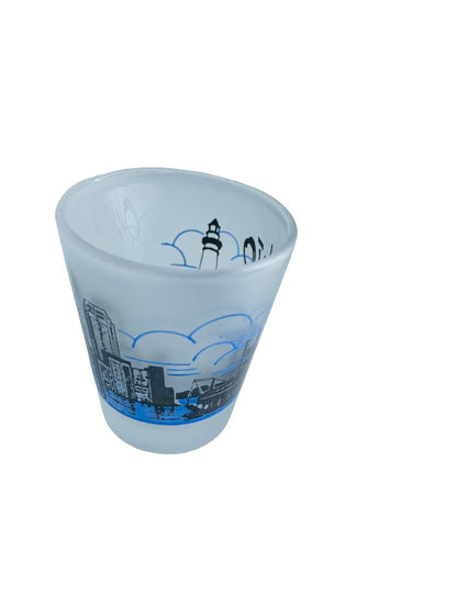 Ohio Souvenir Shot Glass Frosted Barware