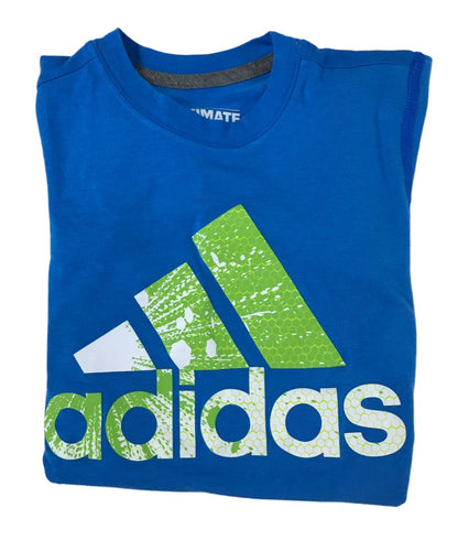 XS Adidas Girls Ultimate Tee Short Sleeve Blue Tshirt