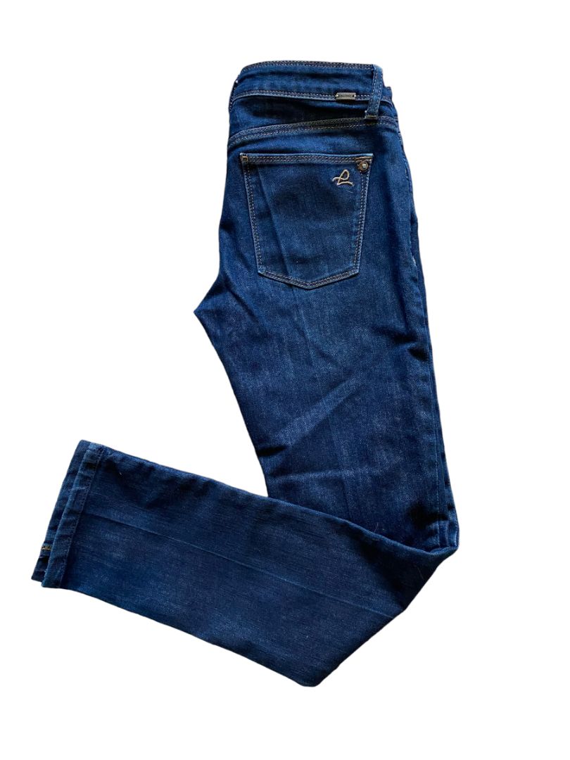 27 DL1961 Angel Mid Rise Skinny Ankle Jeans Dark Wash