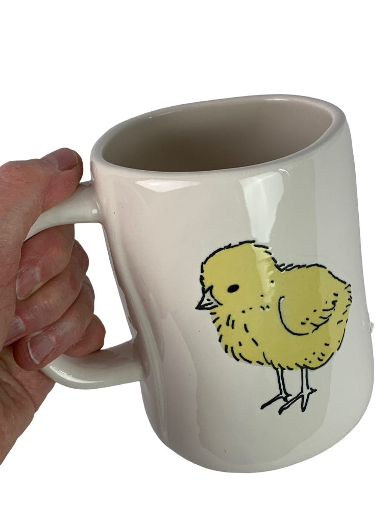 Rae Dunn Artisan Mug "CUTE CHICK" by Magenta Double Face New