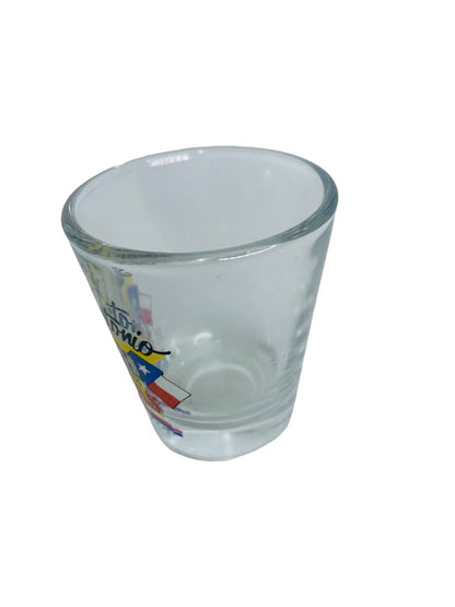 San Antonio Texas Souvenir Shot Glass Clear with Logo The Alamo Barware