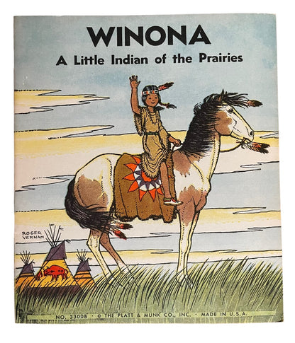 Set of 8 Vintage Native American 1935 Platt & Munk Made in USA Rodger Vernam Childrens Books