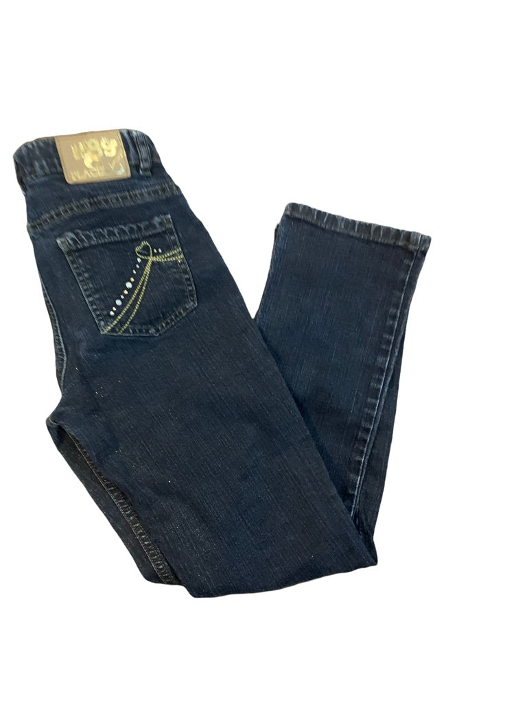 10 The Children's Place Dark Wash Embellished Sparkle Jeans Adjustable Waist