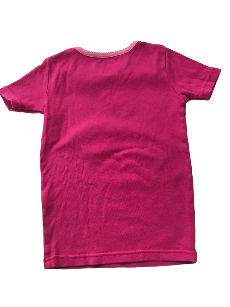 6 Gymboree Girls Hot Pink Tshirt Ladybug Applique "Daydreamer"