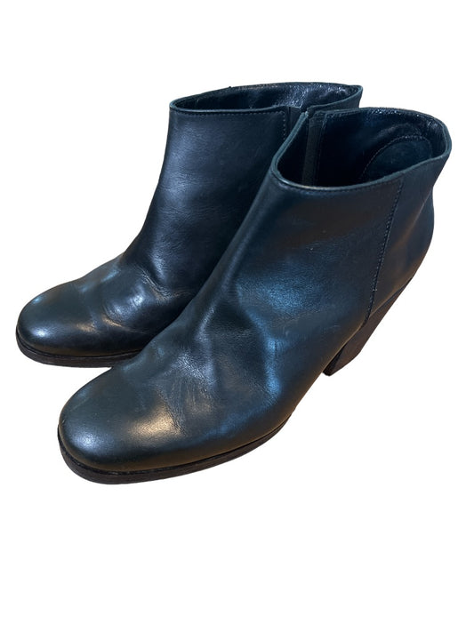 6.5 Rachel Comey Mars Black Ankle Booties Slip On Block Heel