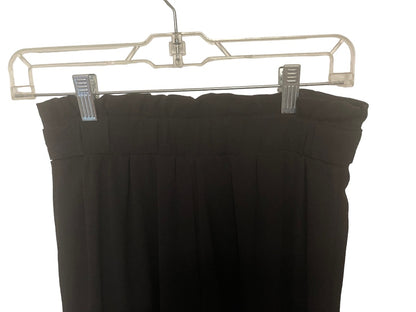 Small She + Sky Women's Black Sheer Wide Leg Dress Pants Shorts Lining